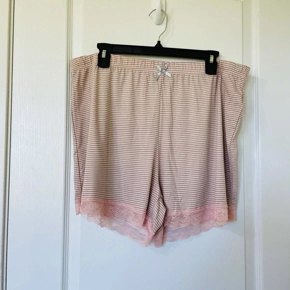 Tahari Tank & Short Set Pink Lace Hen Size 1X - Picture 6 of 7